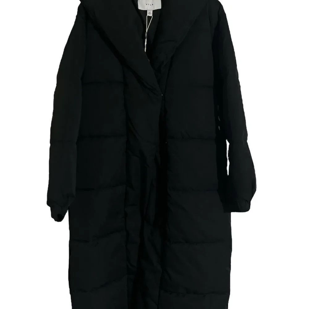 VILA Elegant Black Puffer Jacket